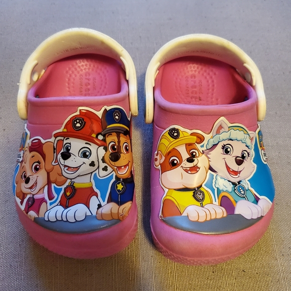 Other - Paw Patrol Crocs Pink Size 6c